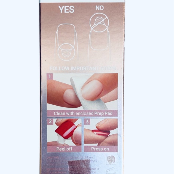 imPRESS Color- Nude, White and Lavender - Press-On Nails -set of 3- NEW💅 - Picture 2 of 2